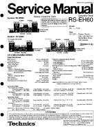 Technics - RSEH-60 - Service manual 